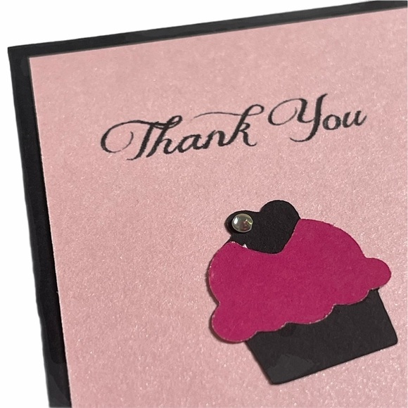 Cupcake Thank You Card Bundle Set of 6 - Picture 5 of 12